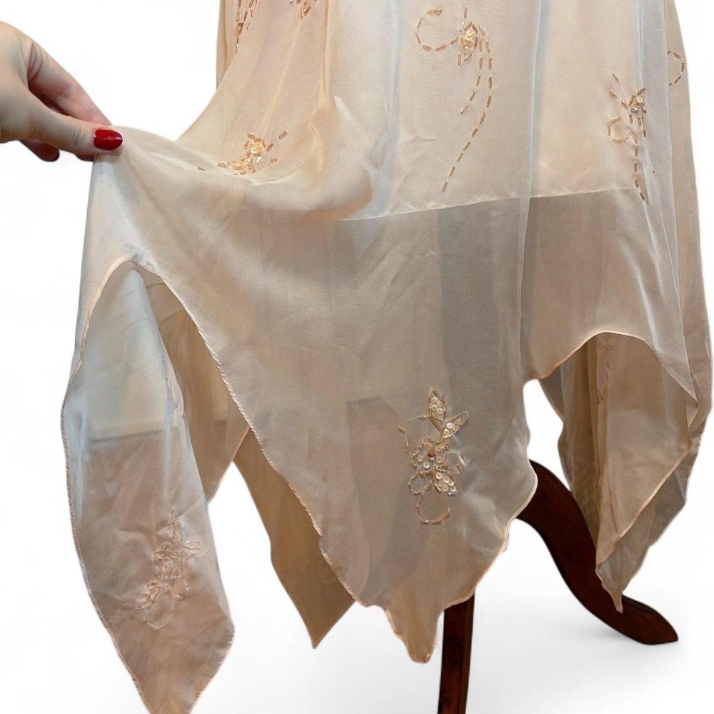 Y2K Pale Pink Beaded Fairy Gown - Picture 5 of 8